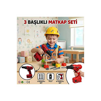 Pille Çalışan Matkap Seti