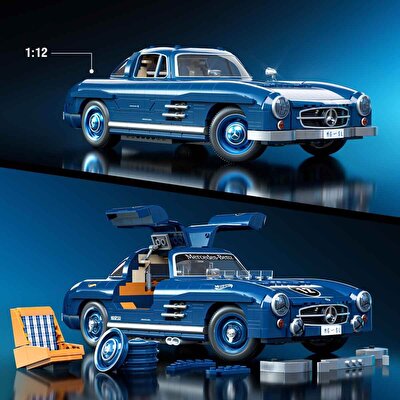 Hot Wheels Premium Serisi Mercedes Benz 300 SL Araba 1600 Parça HWW25