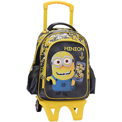 Minions Çek Çek Okul Çantası Gri