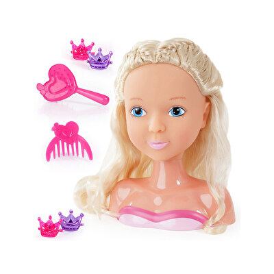 Prenses Bebek Saç Tasarım Büstü 19 Cm