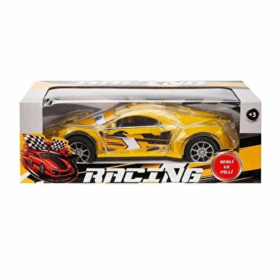 Kutulu Işıklı Müzikli Racing Yarış Arabası Sarı