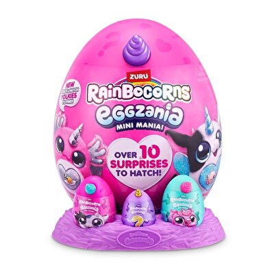 Rainbocorns Mini Eggzania Sürpriz Peluş Mor Boynuz