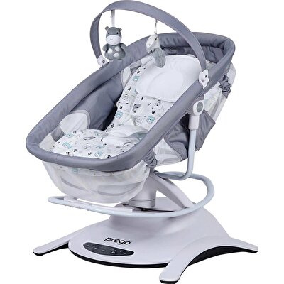 Prego Yummy Kumandalı Elektrikli Beşik Gri