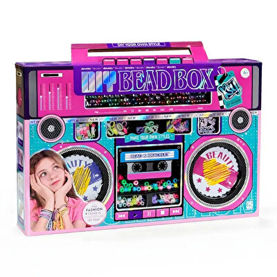 Renkli Boncuk ve İp Saç Bileklik Örgü Seti