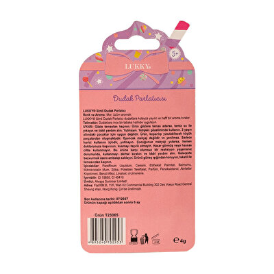 Lukky Cupcake Desenli Üzüm Aromalı Dudak Balm