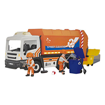 Power Planet Işıklı ve Sesli Çöp Kamyonu Oyuncak Seti