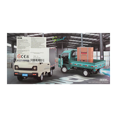 Şarjlı Kumandalı Duman Atan Kamyonet Beyaz