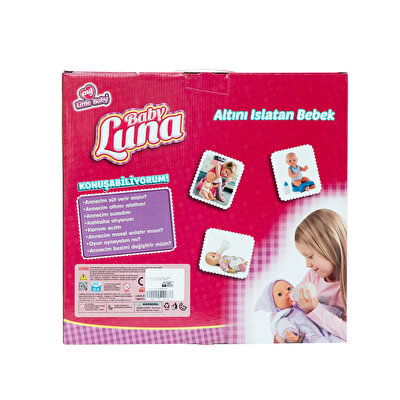 Baby Luna Altını Islatan Yemek Setli̇ Bebek Pembe Hırkalı