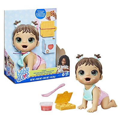 Baby Alive Bebeğimle Mama Eğlencesi Kumral F2618