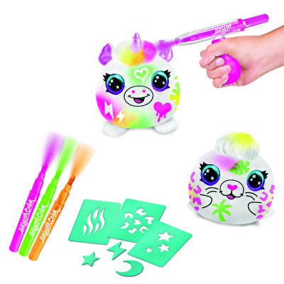 Airbrush Plush Sürpriz Mi̇ni̇ Neon Peluş 2’li Paket