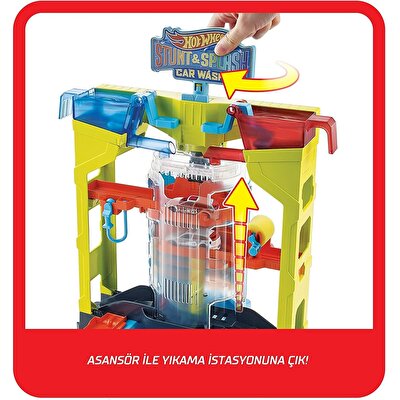 Hot Wheels Oto Yıkamada Renk Değiştirme Oyun Seti GRW37
