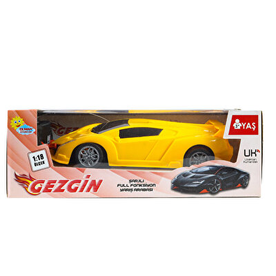1:18 Ölçekli Şarjlı Full Fonksiyon Sarı Gezgin Araba