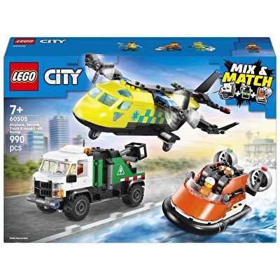 LEGO City Uçak Servis Kamyonu ve Hoverkraft Karışımı 60505