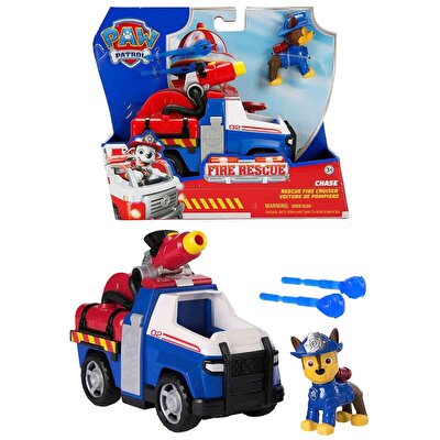 Paw Patrol Fire Rescue Figür ve Kurtarma Aracı Chase