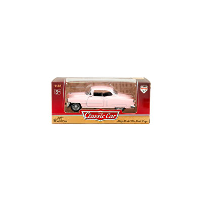 Die Cast 1:32 Retro Klasik Coupe Çek Bırak Araba Pembe