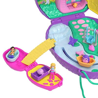 Polly Pocket Çanta Olabilen Micro Oyun Setleri Hedgehog Mom & Baby JBJ91