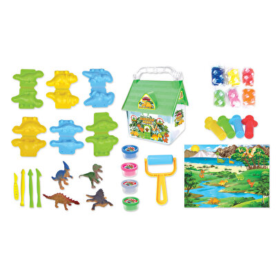 Dinozor Parkı Oyun Hamuru Tasarım Seti