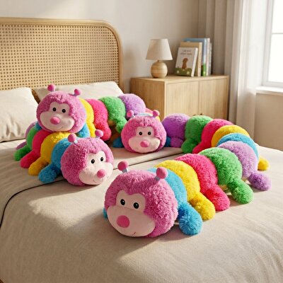 Rengarenk Peluş Tırtıl 105 Cm