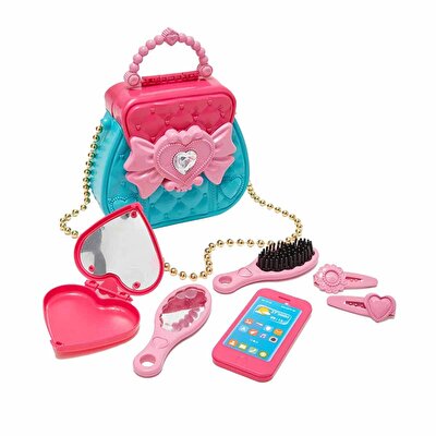 Aksesuarlı Güzellik Çantası Koyu Pembe