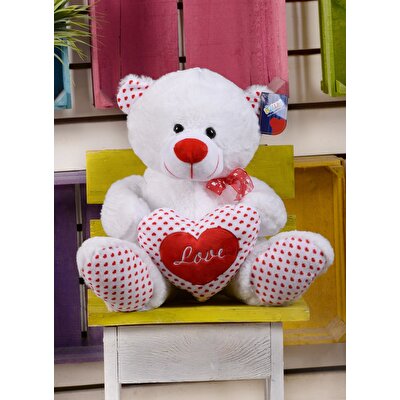 Kalpli Beyaz Ayı 35 cm.