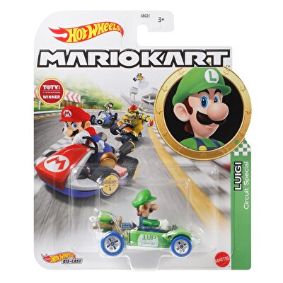 Hot Wheels Mario Kart Karakter Araçlar Luigi GRN18