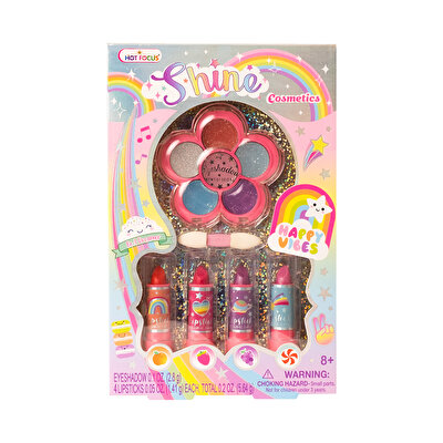 Hot Focus Rainbow Parıltılı Far ve Ruj Seti