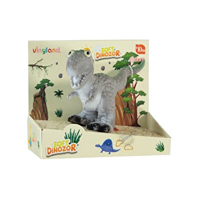 Sesli Soft Dinozor Gri