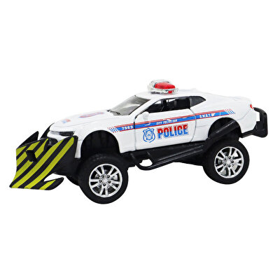 Çek Bırak Kar Küreme Polis Aracı Beyaz