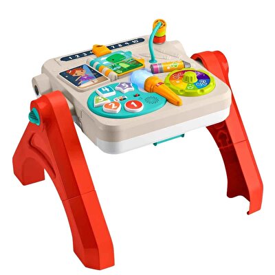 Fisher Price 4'ü 1 Arada iSesli ve Işıklı Eğlen ve Öğren Aktivite ve Çizim Masası JLM96
