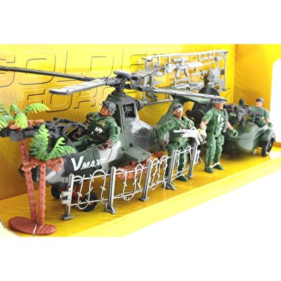 Motor ve Helikopterli Askeri Oyun Seti D1231