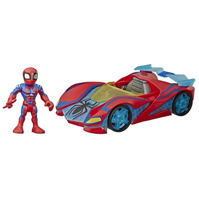 Marvel Super Hero Adventures Mega Mini Figür ve Araç Spider Man E7932