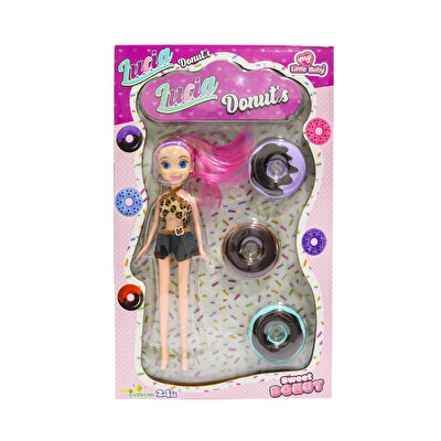 Bebekli Vakumlu Donut Seti Leopar Desenli