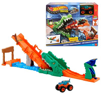 Hot Wheels Monster Trucks Timsahı Devir Oyun Seti JJN45
