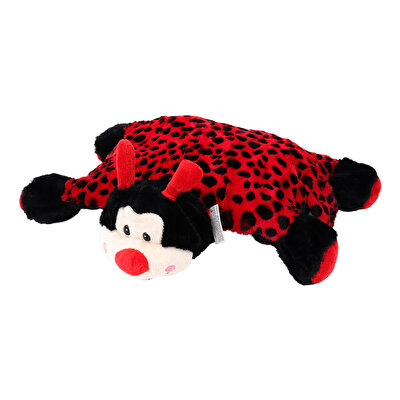 Uğur Böceği Figürlü Katlanır Peluş Yastık