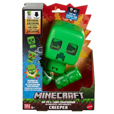 Minecraft Sesli ve Işıklı Evcil Creeper Figürü JGX49