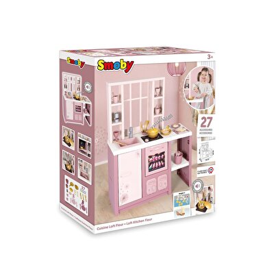 Smoby Loft Fleur Pembe Mutfak Seti