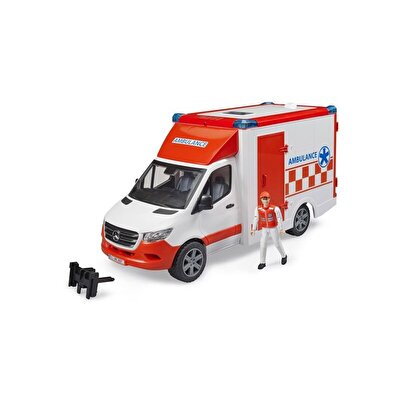 Bruder Mercedes Benz Sprinter Sirenli Ambulans ve Ekibi
