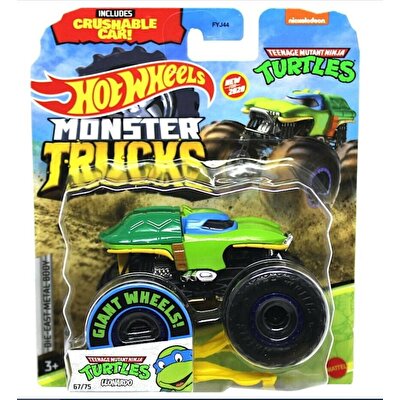 Hot Wheels Monster Trucks 1:64 Arabalar Teenage Mutant Ninja Turtles Leonardo GJD87