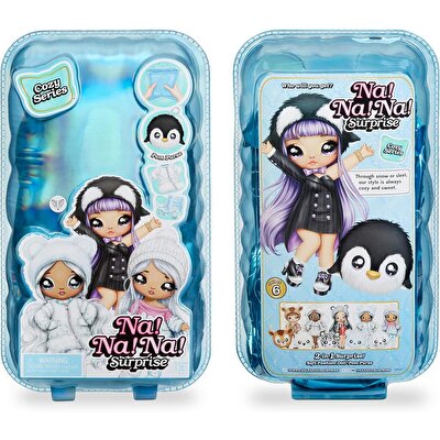 Na! Na! Na! Surprise 2 in 1 Cozy Leona White Kar Leoparlı Sürpriz Bebeği