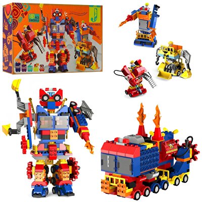 Transformer 4'ü bir Arada Blok Seti̇ 181 Parça