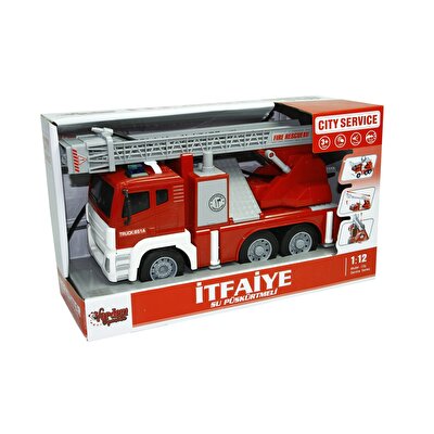 1:12 Ölçekli Sesli Işıklı Su Pompalı İtfaiye Kamyonu