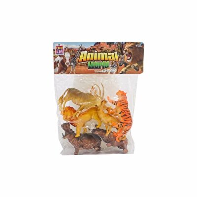 Poşette 6 Parça Vahşi Hayvan Seti