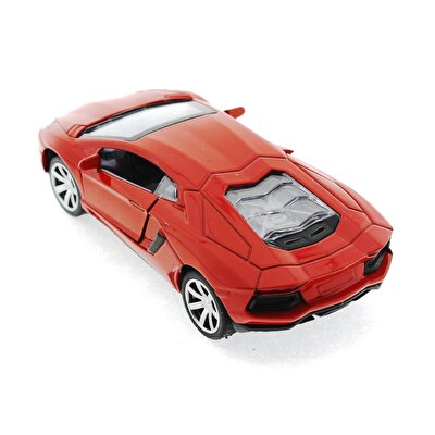 Diecast Sesli Işıklı Arabalar - Kırmızı Lamborghini