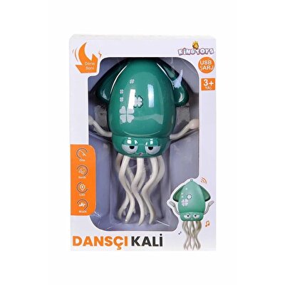 Dansçı Kali Müzikli Işıklı Hareketli Ahtapot Yeşil