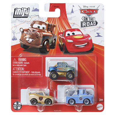 Cars Mini Karakter Arabalar Üçlü Paket HLL63