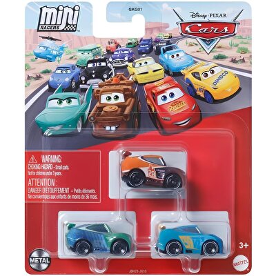 Cars Mini Karakter Arabalar Üçlü Paket JBH23