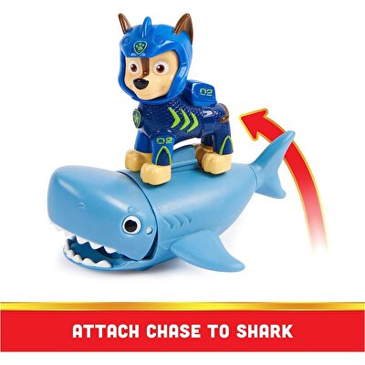 Paw Patrol Aqua Pups Rocky Sawfi̇sh Chase And Shark