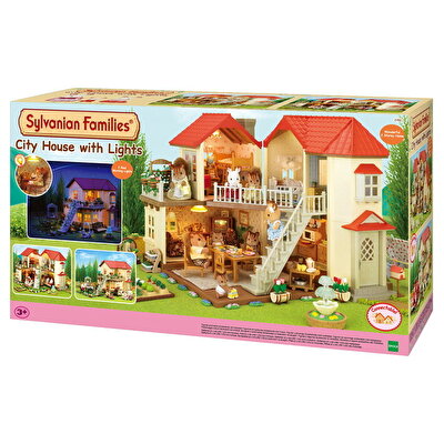 Sylvanian Families Kırmızı Çatılı Işıklı Şehir Evi 5302
