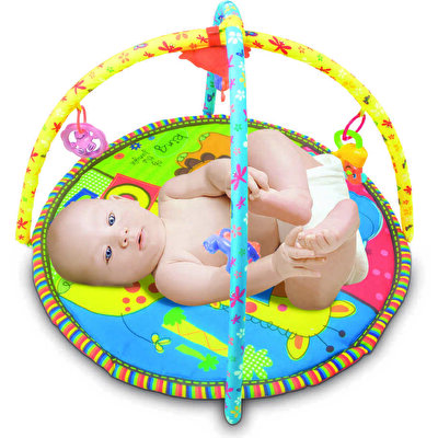 Babycim Aynalı Gece Desenli Daire Oyun Halısı