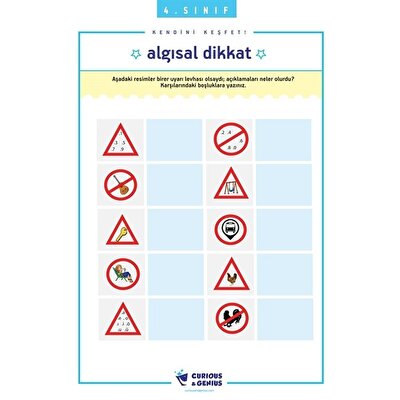 4.Sınıf - Bilişsel Beceriler Geliştirme Aktiviteleri Seti (A-B-C seri)